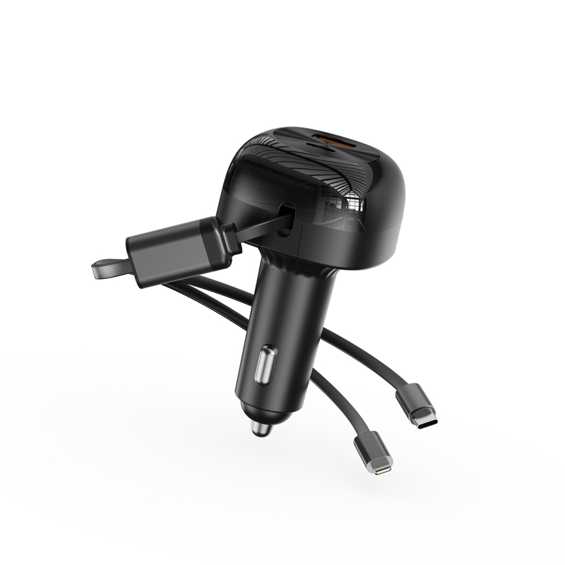 C45-CL  2in1 Car Charger 45W Fast Charging Cable